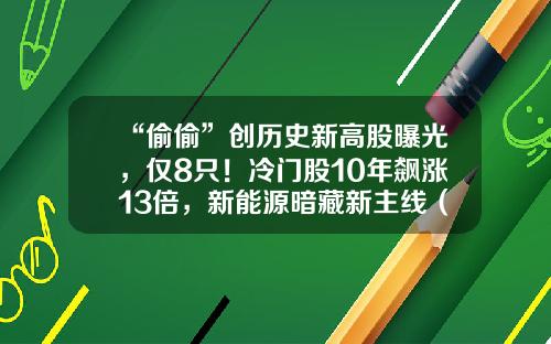 “偷偷”创历史新高股曝光，仅8只！冷门股10年飙涨13倍，新能源暗藏新主线（附股）-协鑫集成能涨到多少
