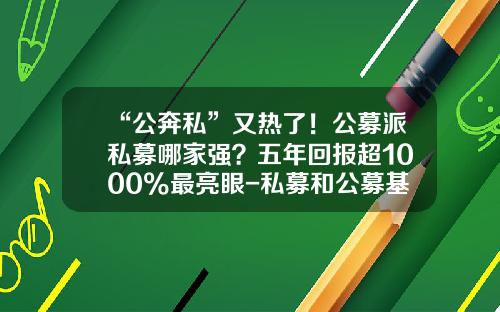 “公奔私”又热了！公募派私募哪家强？五年回报超1000%最亮眼-私募和公募基金的区别