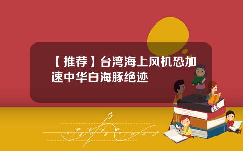 【推荐】台湾海上风机恐加速中华白海豚绝迹