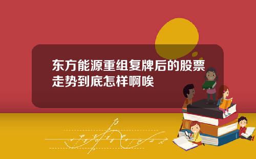 东方能源重组复牌后的股票走势到底怎样啊唉