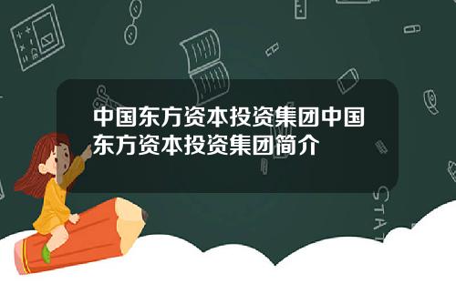 中国东方资本投资集团中国东方资本投资集团简介