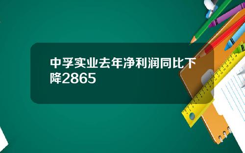 中孚实业去年净利润同比下降2865