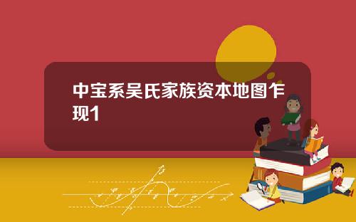 中宝系吴氏家族资本地图乍现1