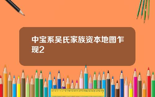 中宝系吴氏家族资本地图乍现2