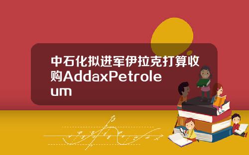 中石化拟进军伊拉克打算收购AddaxPetroleum