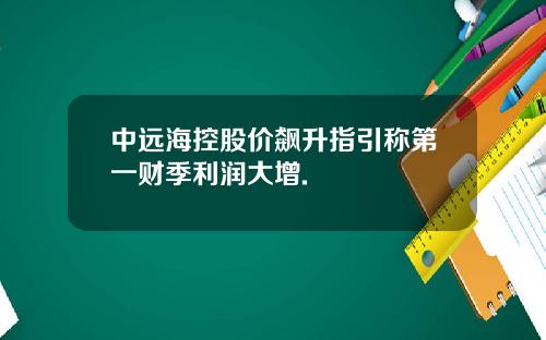 中远海控股价飙升指引称第一财季利润大增.