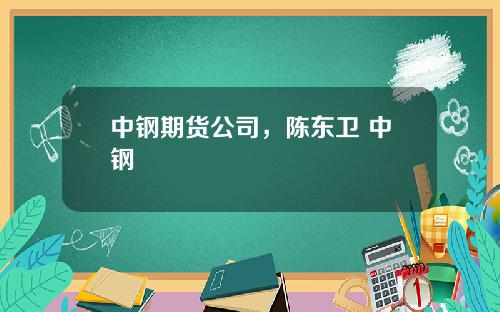 中钢期货公司，陈东卫 中钢
