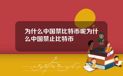 为什么中国禁比特币呢为什么中国禁止比特币