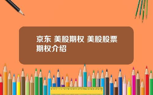 京东 美股期权 美股股票期权介绍