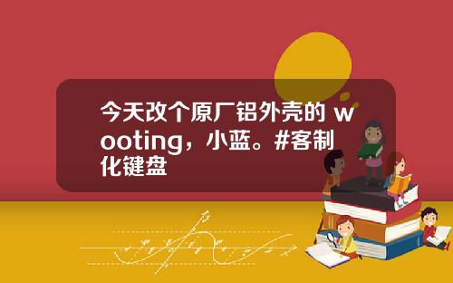 今天改个原厂铝外壳的 wooting，小蓝。#客制化键盘