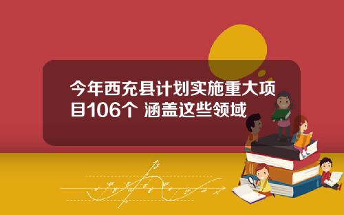 今年西充县计划实施重大项目106个 涵盖这些领域