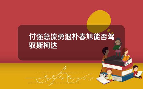 付强急流勇退朴春旭能否驾驭斯柯达