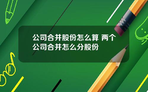 公司合并股份怎么算 两个公司合并怎么分股份
