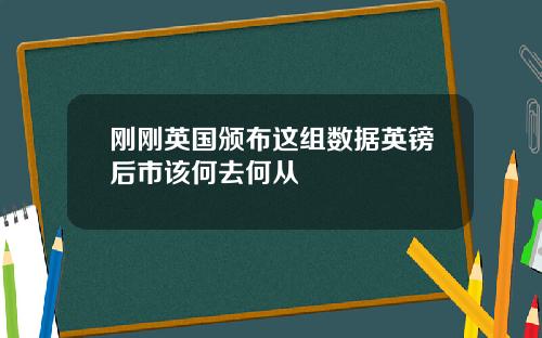 刚刚英国颁布这组数据英镑后市该何去何从