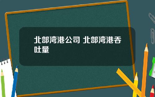 北部湾港公司 北部湾港吞吐量