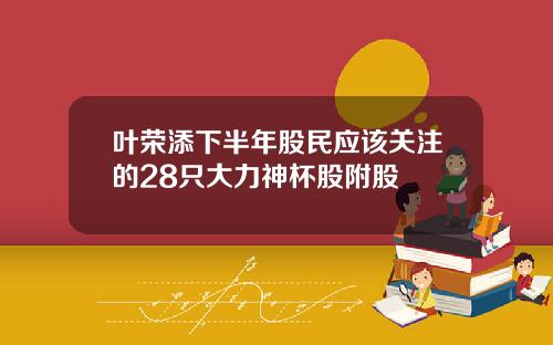 叶荣添下半年股民应该关注的28只大力神杯股附股