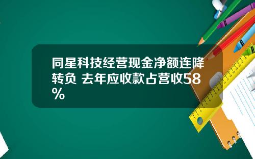 同星科技经营现金净额连降转负 去年应收款占营收58%