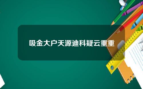吸金大户天源迪科疑云重重