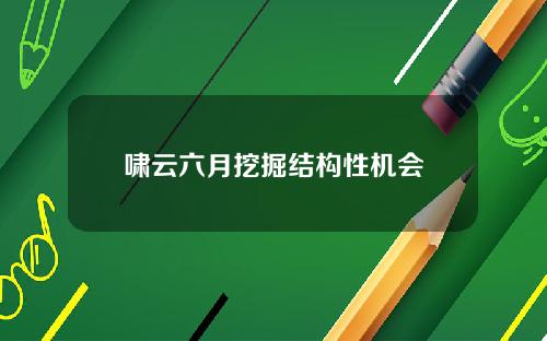 啸云六月挖掘结构性机会