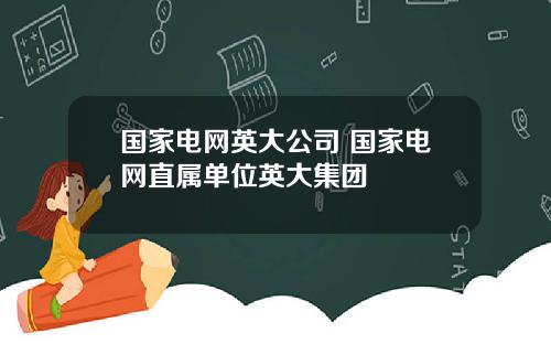 国家电网英大公司 国家电网直属单位英大集团