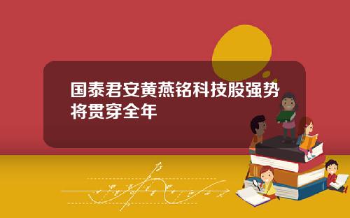 国泰君安黄燕铭科技股强势将贯穿全年