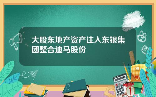大股东地产资产注入东银集团整合迪马股份