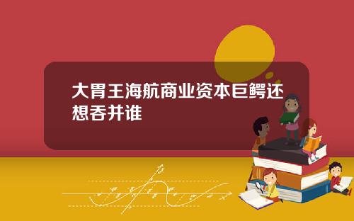 大胃王海航商业资本巨鳄还想吞并谁