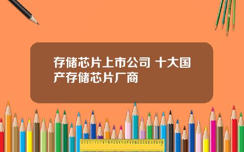 存储芯片上市公司 十大国产存储芯片厂商