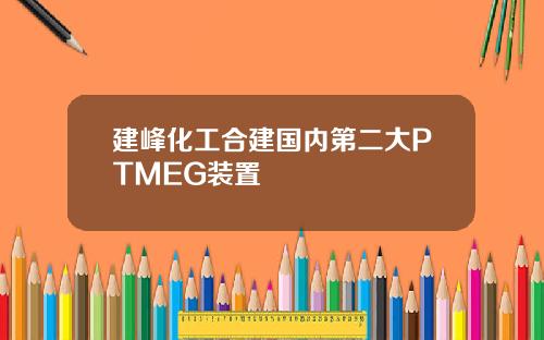 建峰化工合建国内第二大PTMEG装置