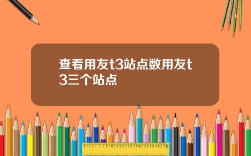 查看用友t3站点数用友t3三个站点