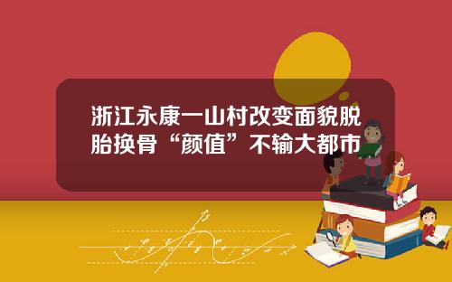 浙江永康一山村改变面貌脱胎换骨“颜值”不输大都市