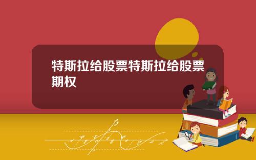 特斯拉给股票特斯拉给股票期权