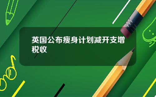 英国公布瘦身计划减开支增税收