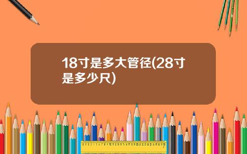 18寸是多大管径(28寸是多少尺)