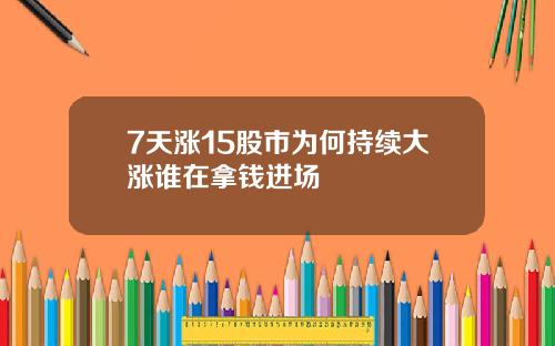 7天涨15股市为何持续大涨谁在拿钱进场
