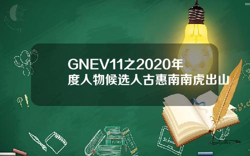 GNEV11之2020年度人物候选人古惠南南虎出山