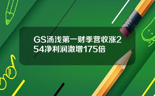 GS汤浅第一财季营收涨254净利润激增175倍