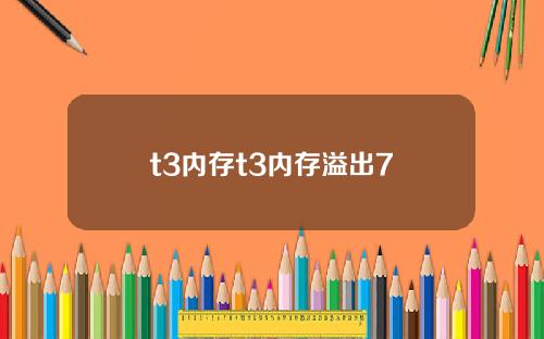 t3内存t3内存溢出7