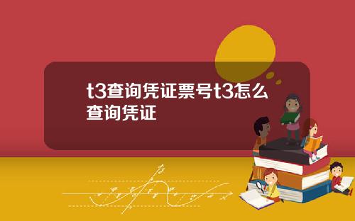 t3查询凭证票号t3怎么查询凭证
