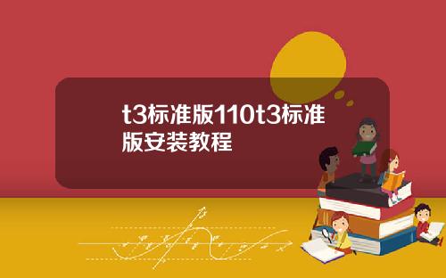 t3标准版110t3标准版安装教程