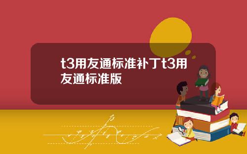 t3用友通标准补丁t3用友通标准版