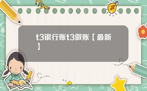 t3银行账t3做账【最新】