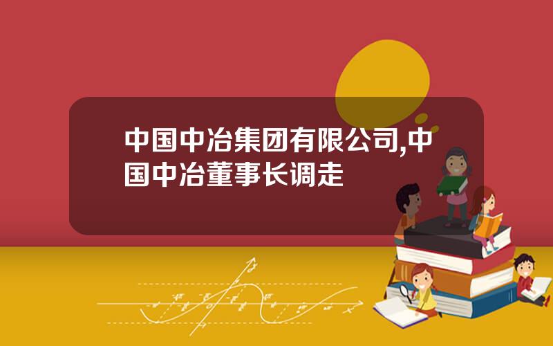 中国中冶集团有限公司,中国中冶董事长调走