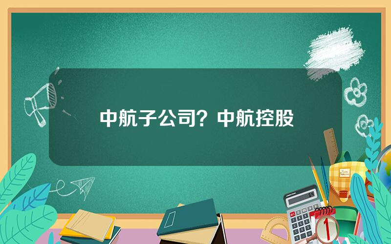 中航子公司？中航控股