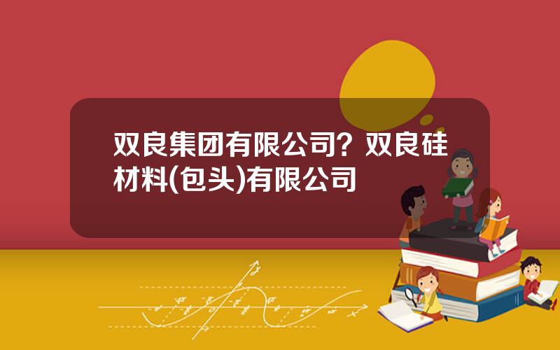 双良集团有限公司？双良硅材料(包头)有限公司