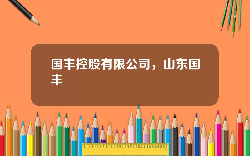 国丰控股有限公司，山东国丰