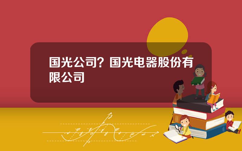 国光公司？国光电器股份有限公司