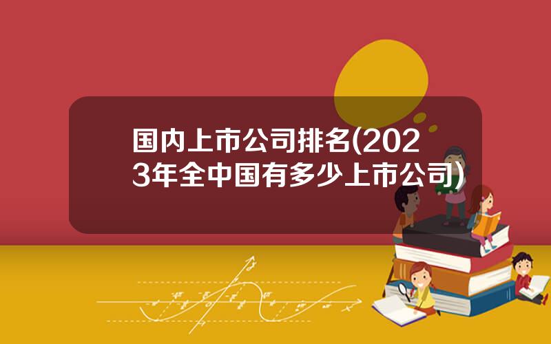 国内上市公司排名(2023年全中国有多少上市公司)