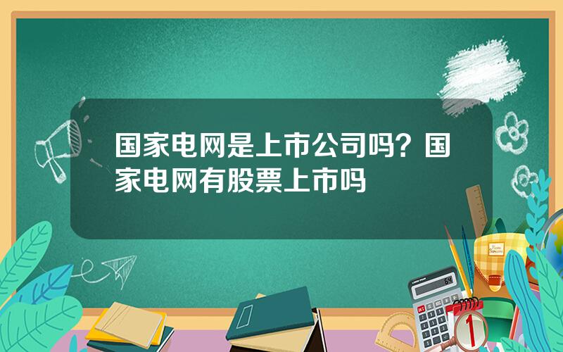 国家电网是上市公司吗？国家电网有股票上市吗